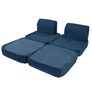 MeowBaby Canapea mică modulară – Churros Blue