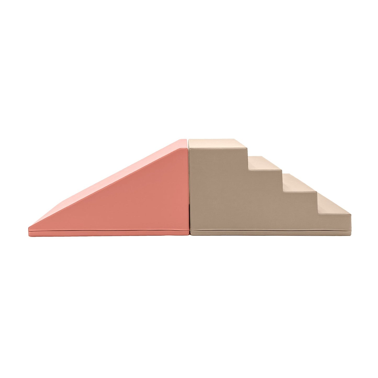 IGLU Soft Play Step and Slide Set – Pink & Beige Gray | Nestling