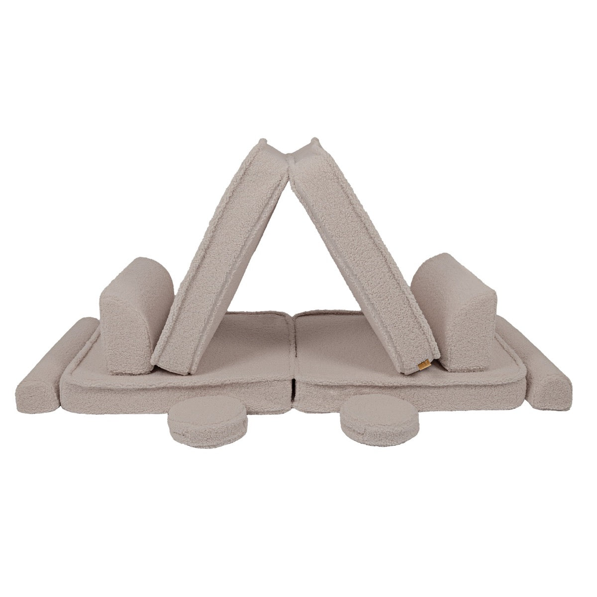 MeowBaby Large Modular Sofa – Premium Bearly – Light Grey