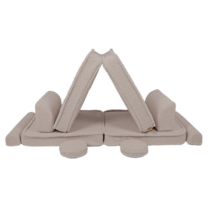 MeowBaby Large Modular Sofa – Premium Bearly – Light Grey