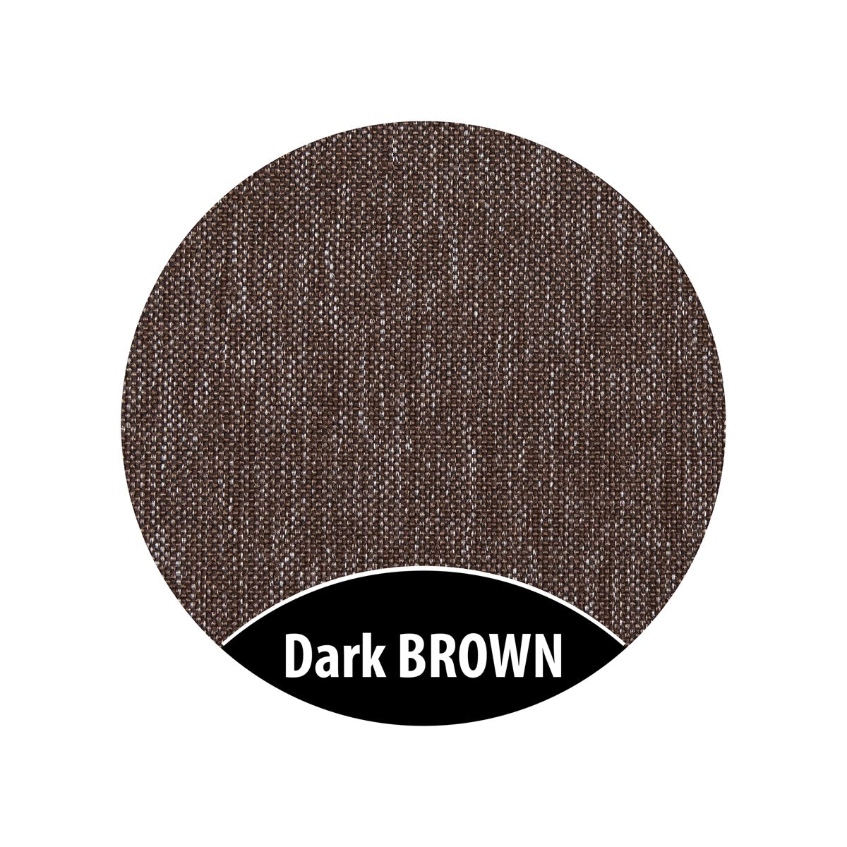 Dark brown woven fabric texture swatch for Monboxy activity play mattress