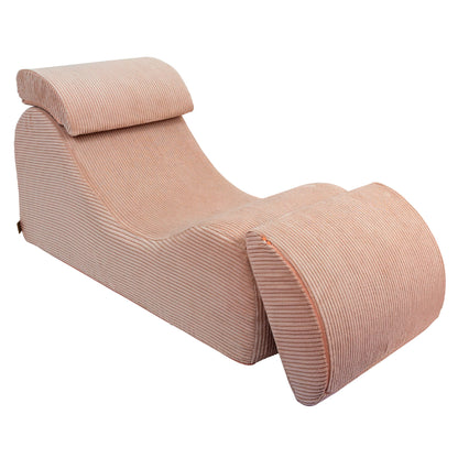 Wave Lounger chaise lounge showing leg rest and contoured seating surface