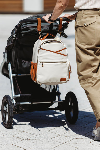 Ally Scandic Small Diaper Backpack Cappuccino – complete set all accessories included | Nestling