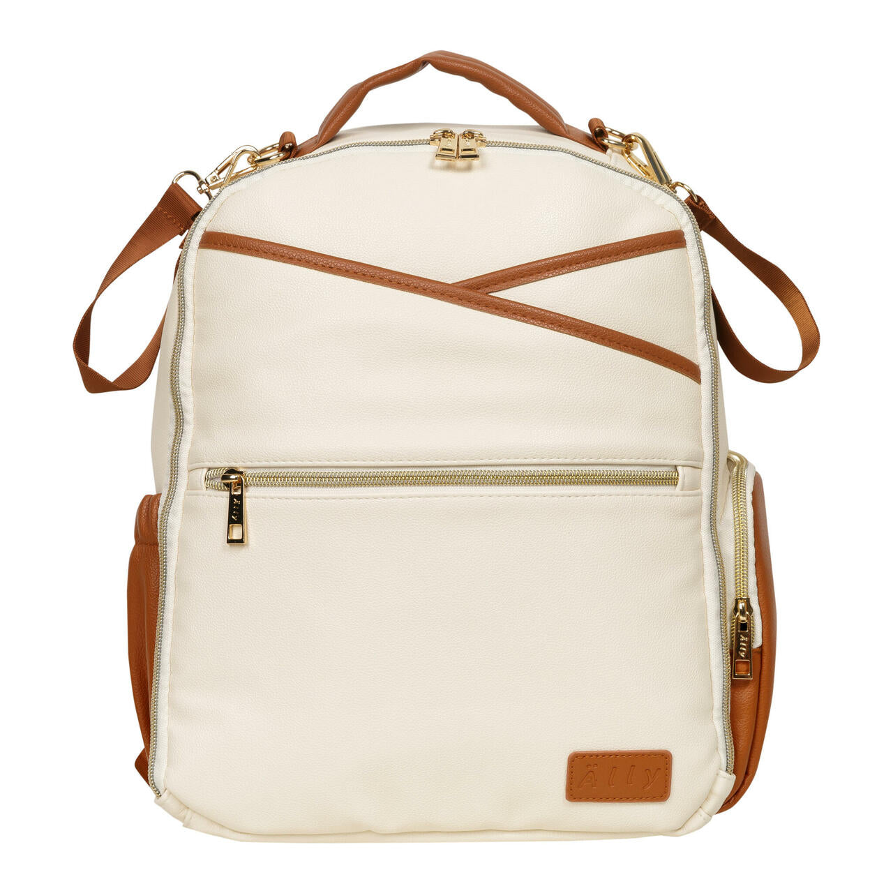 Ally Scandic Small Diaper Backpack Cappuccino – dimensions size comparison chart | Nestling