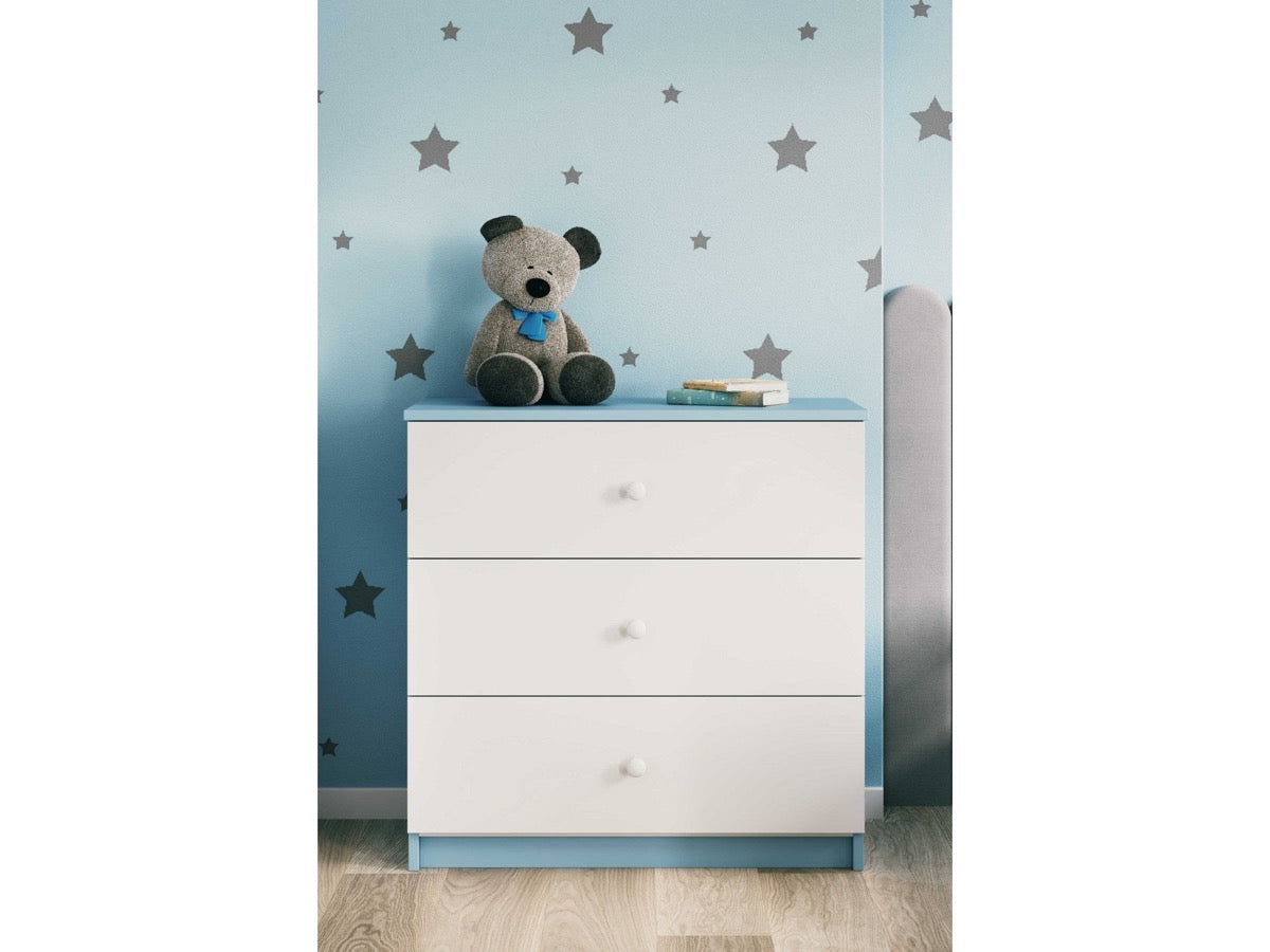 Babydreams Chest of Drawers Nursery Storage – white dresser in kids nursery room | Nestling