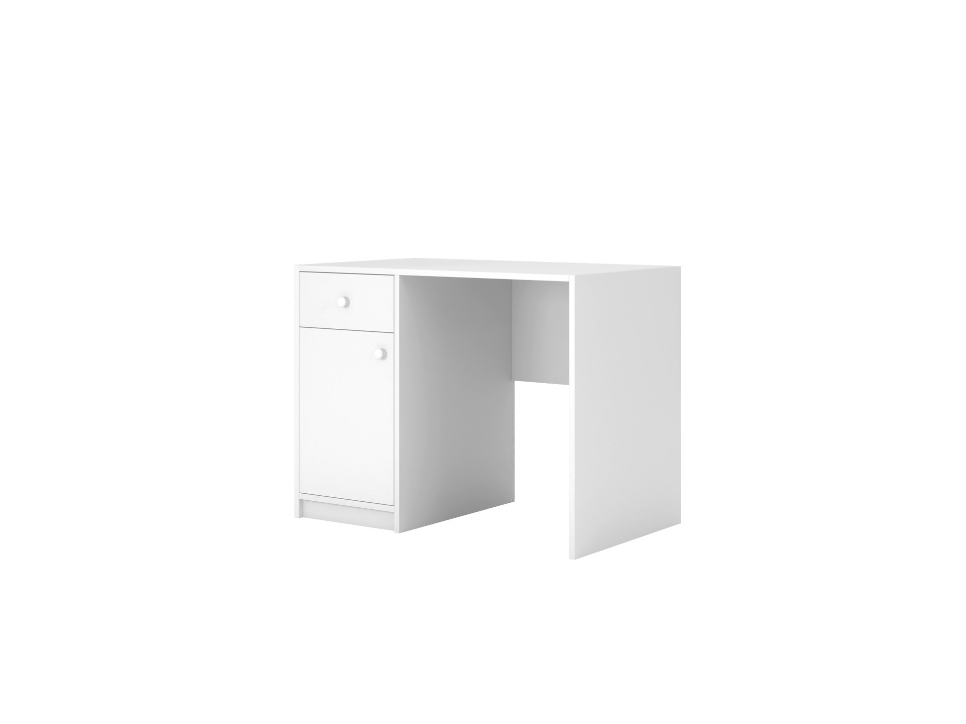 Babydreams Desk Kids and Teen Study Desk – white desk side profile view | Nestling