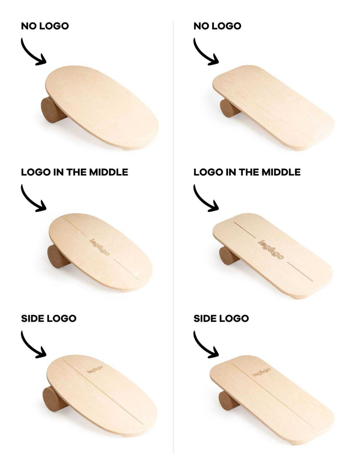 leg&go Round Balance Board With Exercise Roll – Side Logo | Nestling