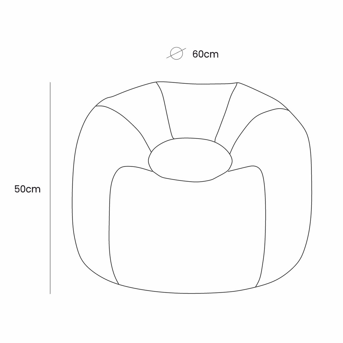 MeowBaby Bean Bag Floreo – Sky Blue