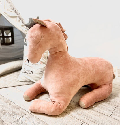 Kai aš mažas buvau Giant Pegasus 90cm Soft Toy – white giant pegasus stuffed toy handmade in Lithuania | Nestling