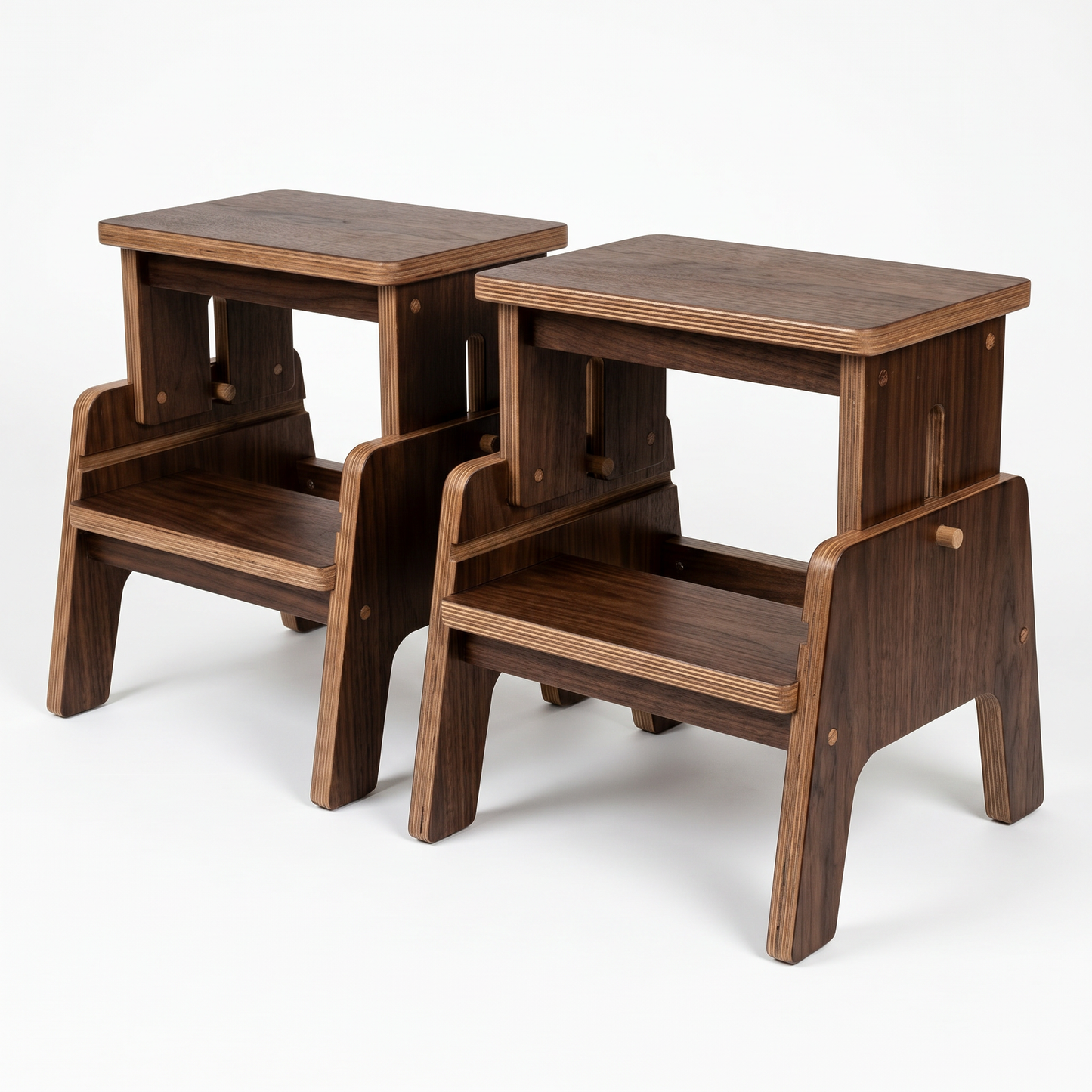 Ewart Woods Step Stools - Walnut