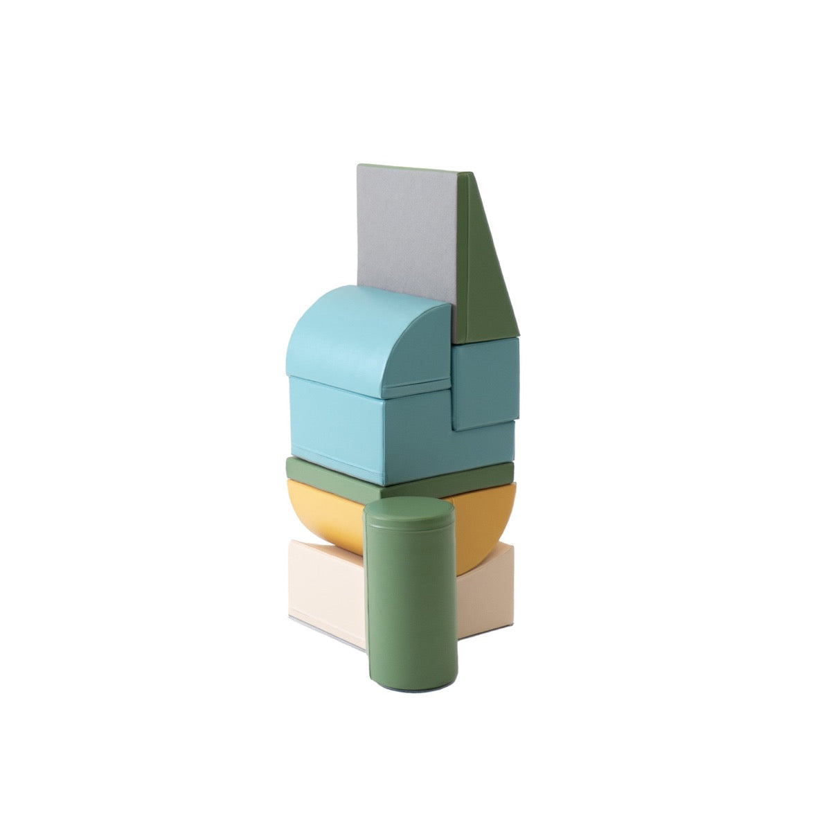 IGLU Soft Play foam blocks stacked vertically showing different building and construction possibilities