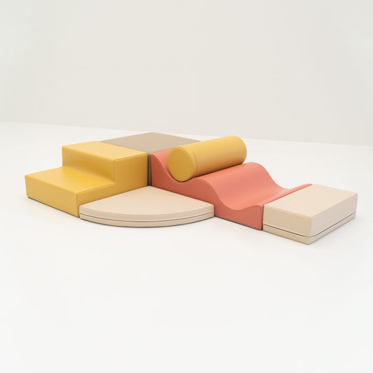 IGLU Soft Play 6 Foam Block Set – Pastel Pink Explorer | Nestling