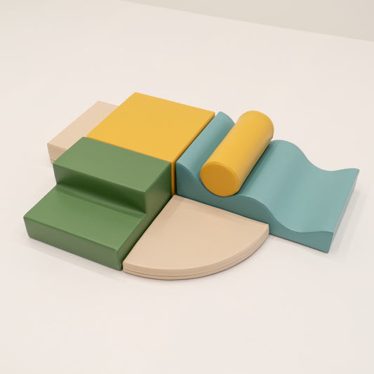 IGLU Soft Play 6 Foam Block Set – Pastel Turquoise Explorer | Nestling