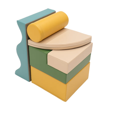 IGLU Soft Play 6 Foam Block Set – Pastel Turquoise Explorer | Nestling