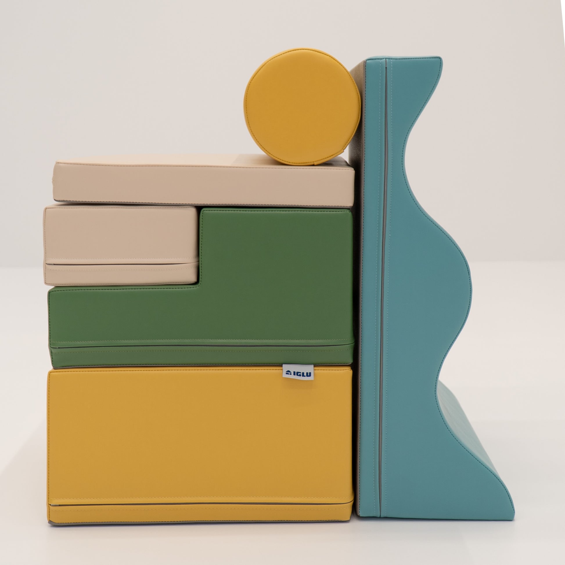 IGLU Soft Play 6 Foam Block Set – Pastel Turquoise Explorer | Nestling
