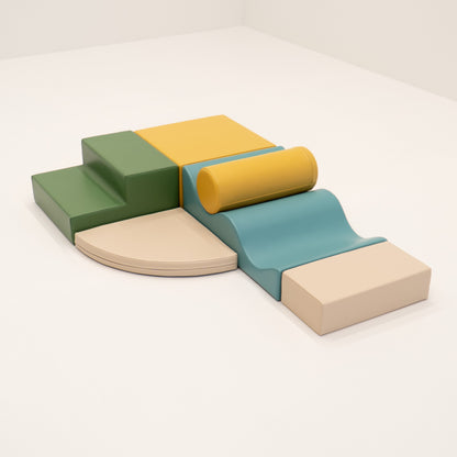 IGLU Soft Play 6 Foam Block Set – Pastel Turquoise Explorer | Nestling