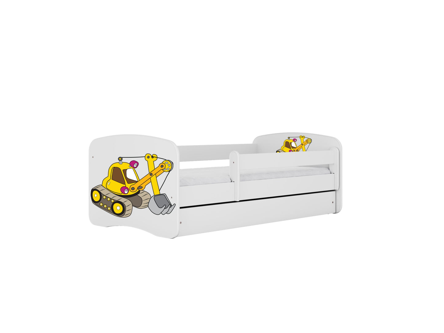 Kocot Kids Babydreams Bed Excavator Theme – dimensions and measurements diagram | Nestling
