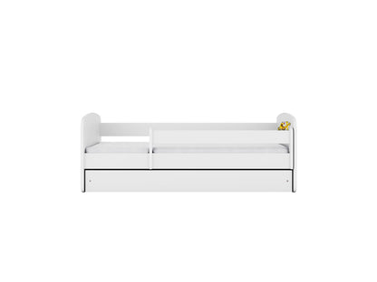 Kocot Kids Babydreams Bed Excavator Theme – white bed frame without mattress clean | Nestling