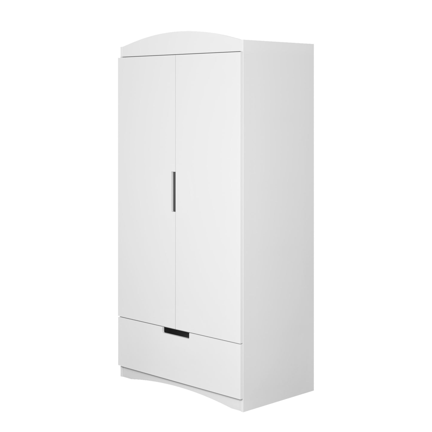 Kocot Kids Classic Wardrobe White Kids Room – cashmere wardrobe angle view storage | Nestling