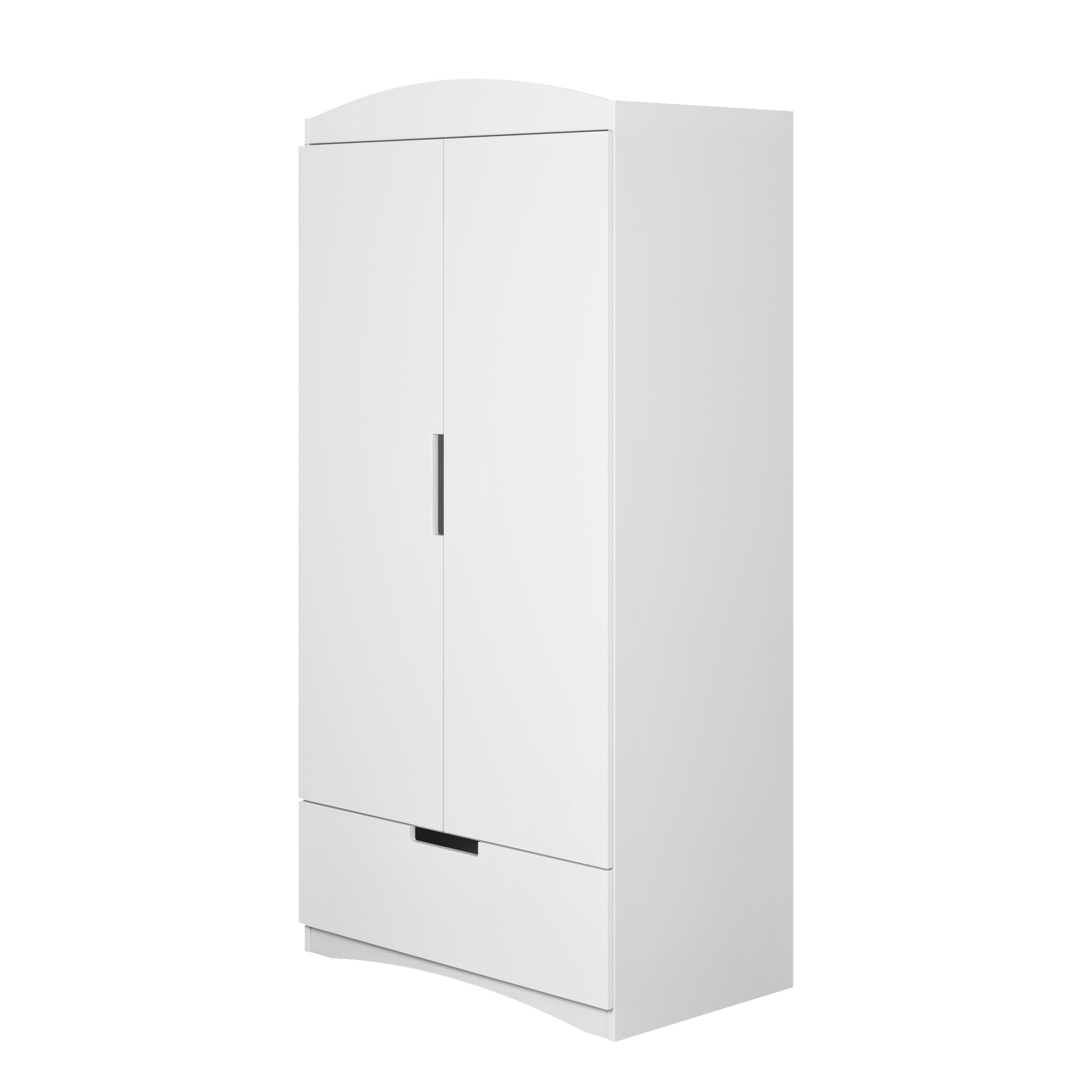 Kocot Kids Classic Wardrobe White Kids Room – cashmere wardrobe angle view storage | Nestling