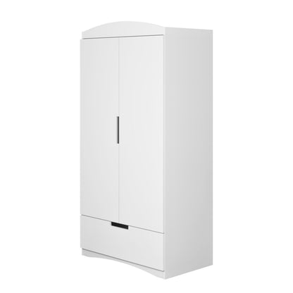 Kocot Kids Classic Wardrobe White Kids Room – cashmere wardrobe angle view storage | Nestling