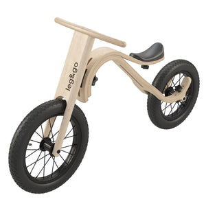 leg&go Bicicletă de echilibru 3în1 – Bicicletă din lemn pentru copii