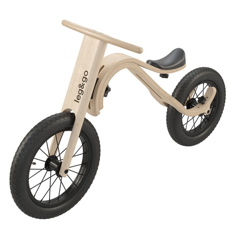 leg&go Bicicletă de echilibru 3în1 – Bicicletă din lemn pentru copii
