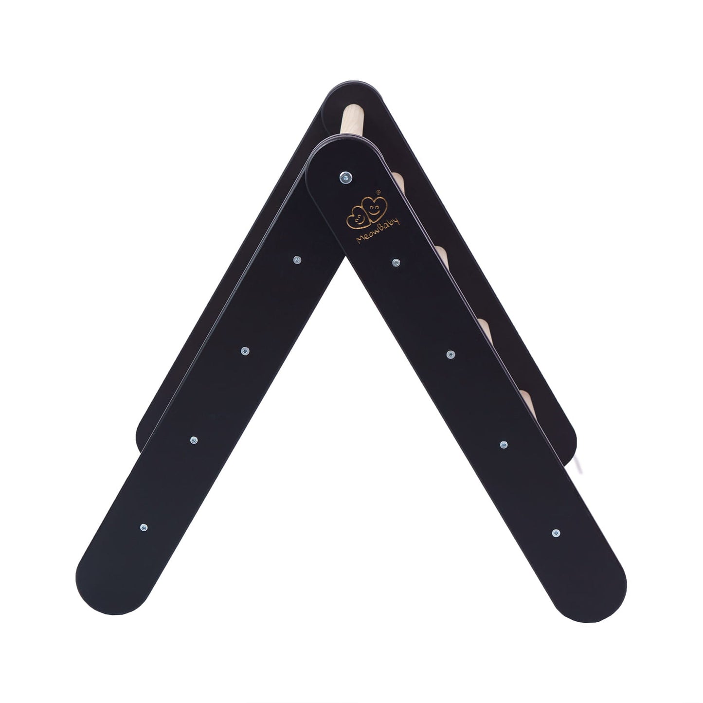 MeowBaby Black Ladder House Kids Playhouse – open wooden ladder frame without cover | Nestling
