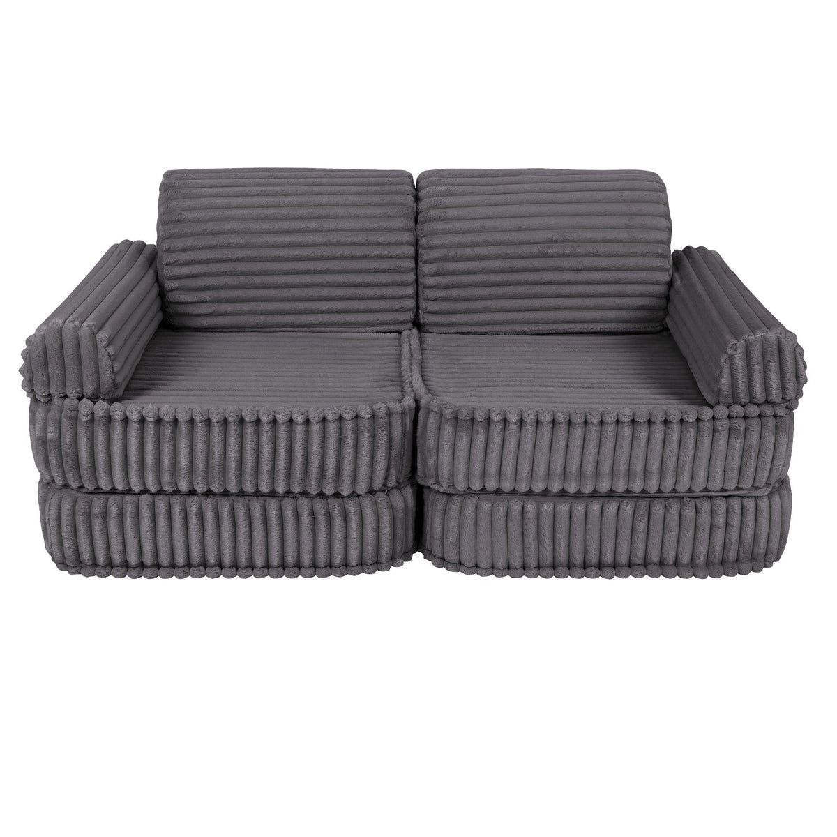 MeowBaby Medium Modular Sofa – Churros – Jurassic Grey