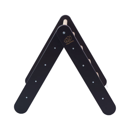 MeowBaby Kids Ladder with Slide and Climbing Wall Black – climbing wall with holds on gym | Nestling