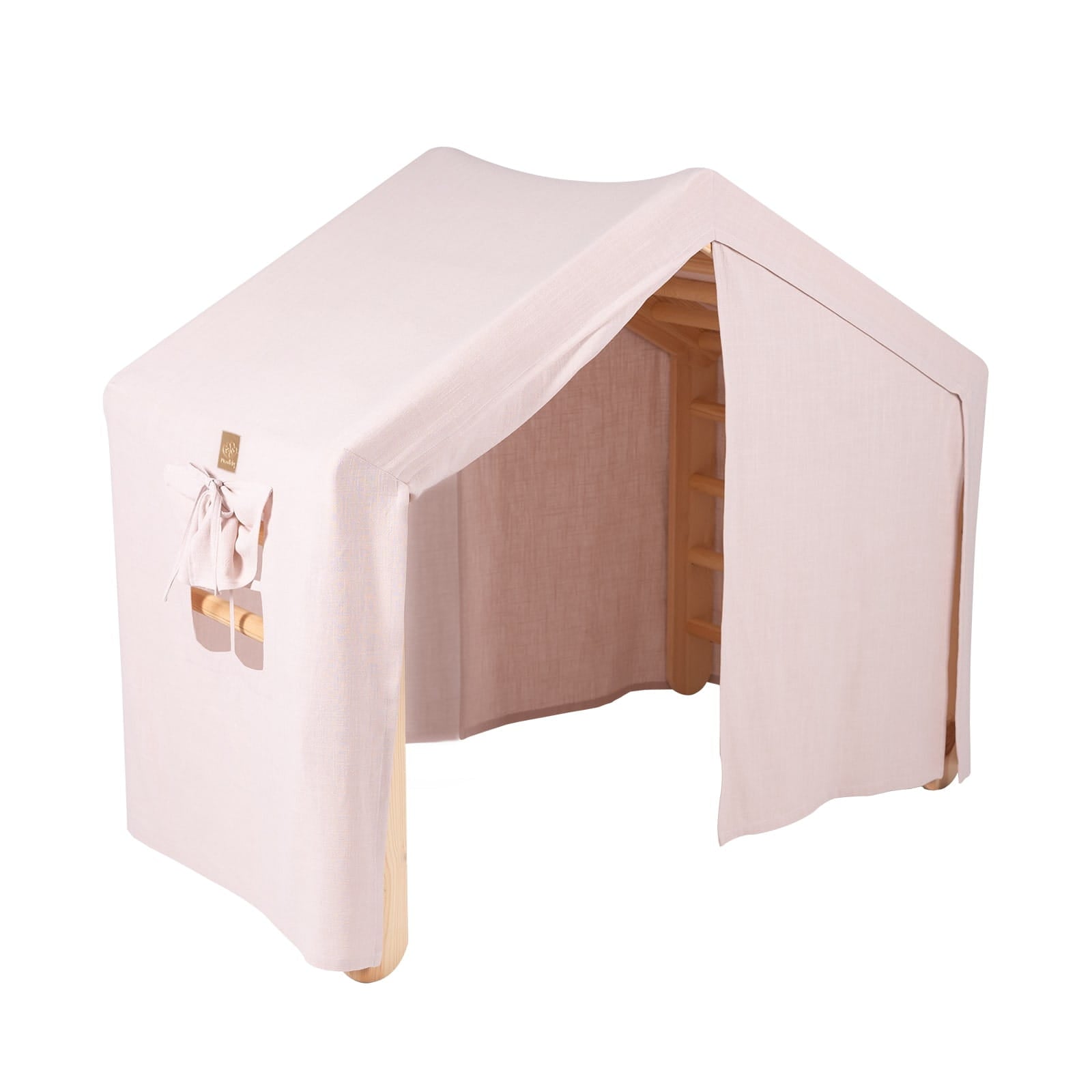MeowBaby Large Ladder House Kids Playhouse – large playhouse in nursery room setting | Nestling