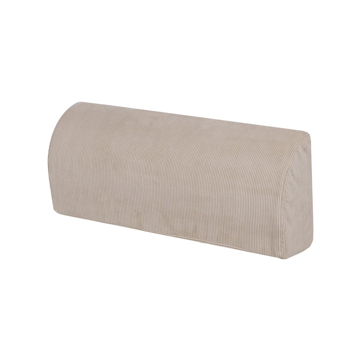 MeowBaby Large Slimcord Foam Sofa Ecru Kids Play Couch – half cylinder bolster backrest foam piece | Nestling