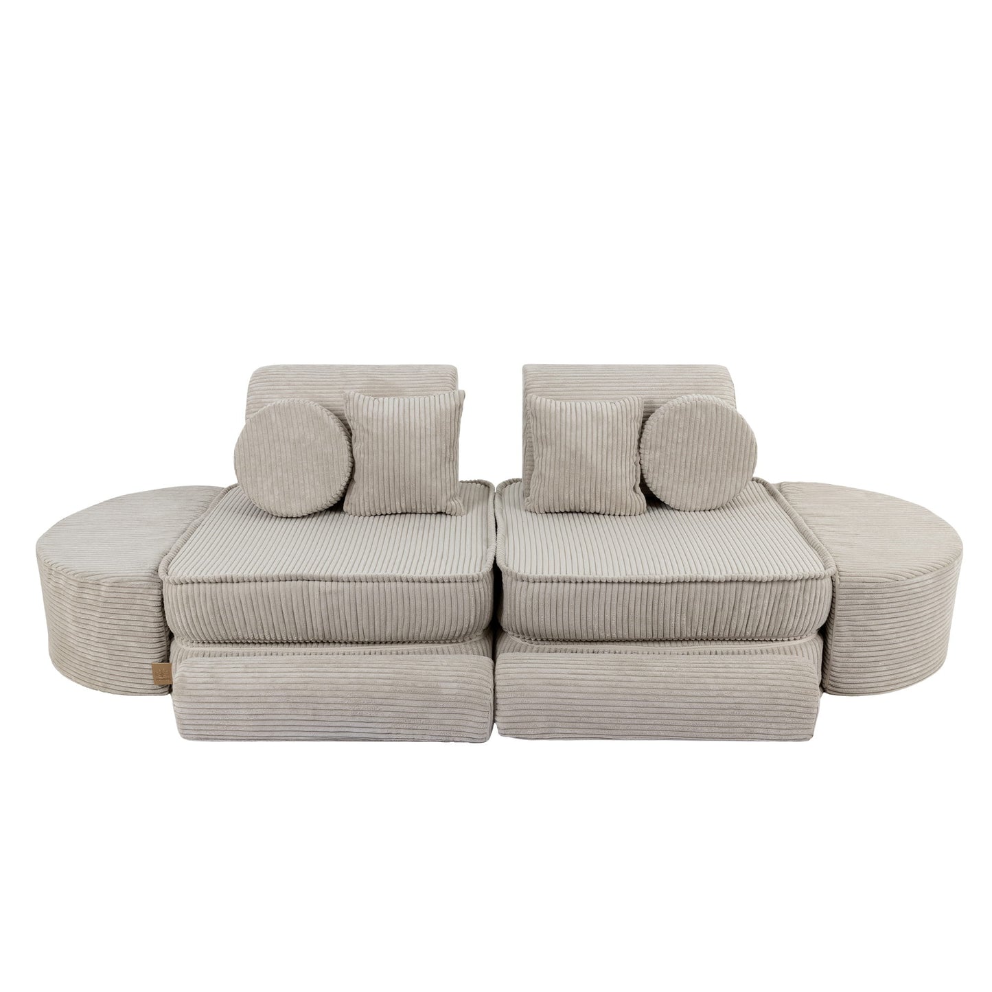 MeowBaby Modular Kids Sofa – Aesthetic Ecru – CE-certified foam sofa pieces for playroom | Nestling