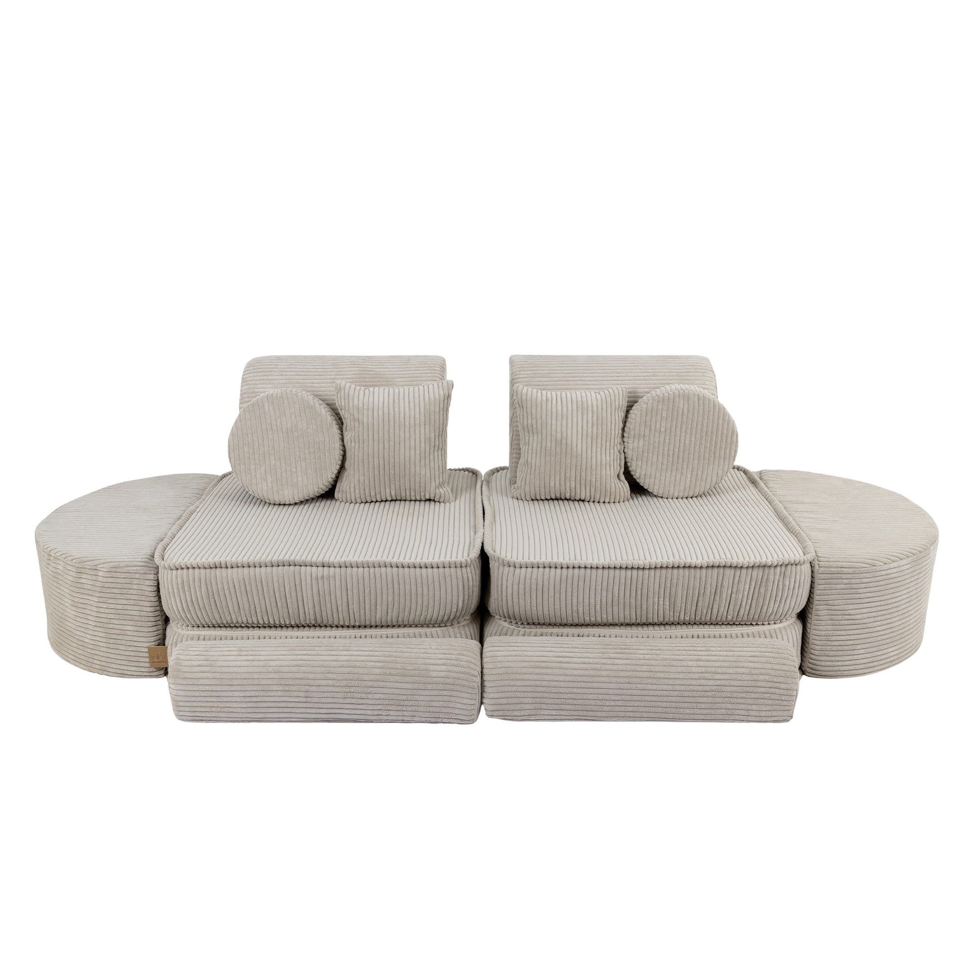 MeowBaby Modular Kids Sofa – Aesthetic Ecru – CE-certified foam sofa pieces for playroom | Nestling