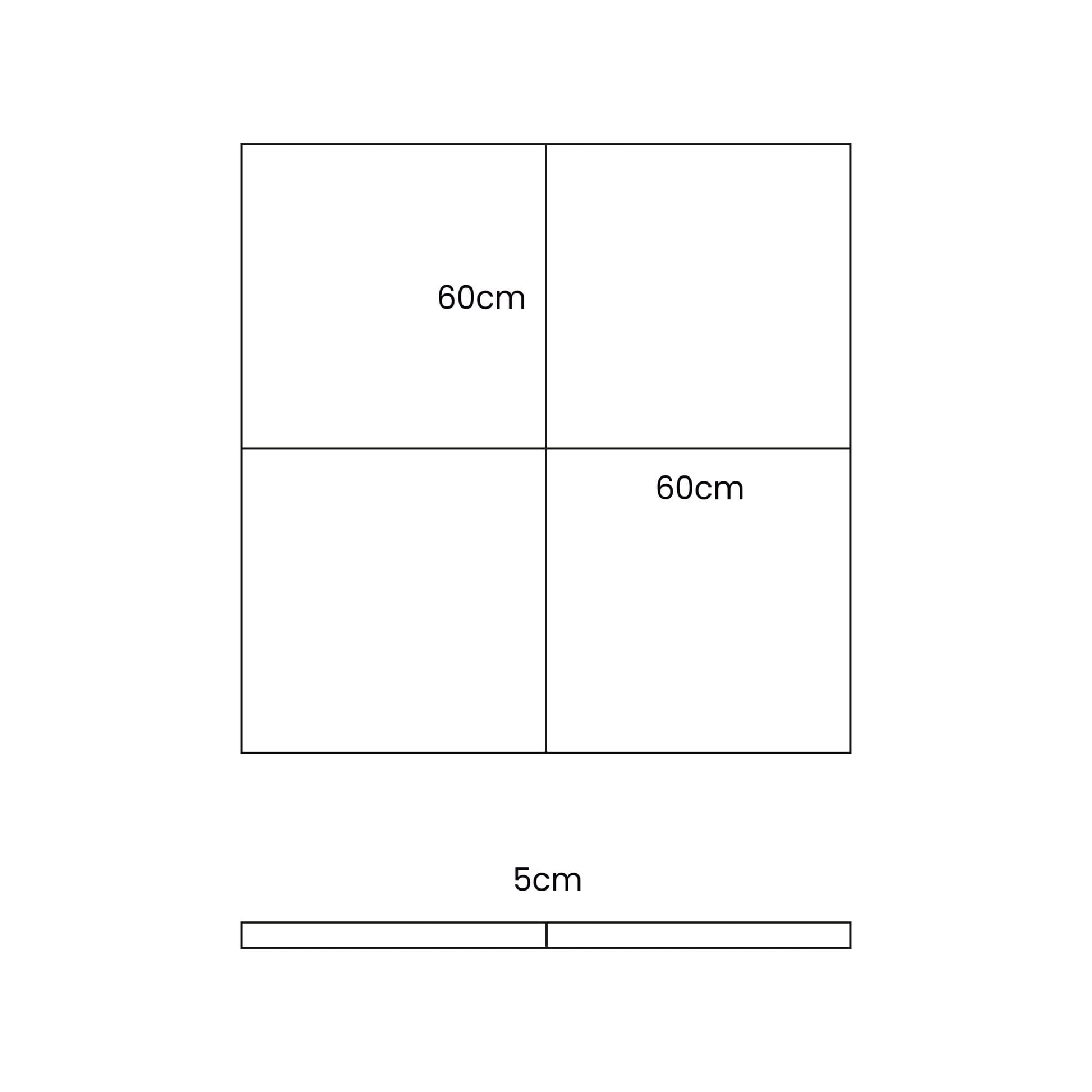 MeowBaby Play Mat for Kids Square Bearly White – dimensions diagram square play mat | Nestling
