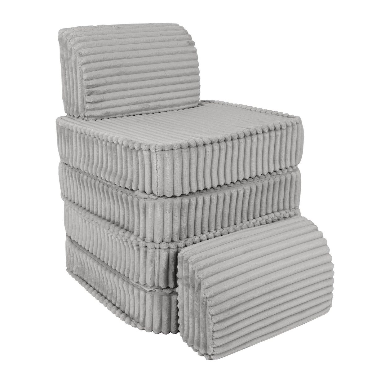 MeowBaby Small Modular Sofa – Churros – Moon Grey