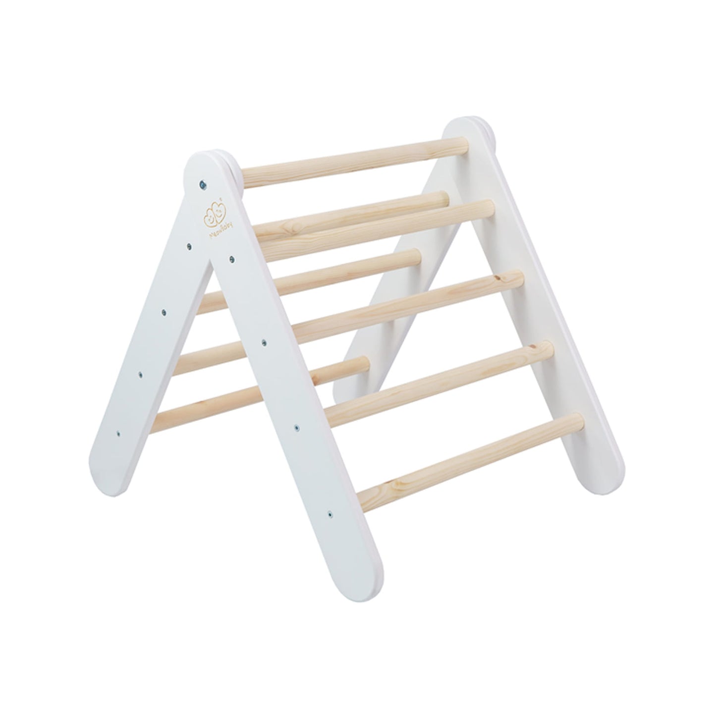 MeowBaby White Ladder House Pink Cover – kids climbing white wooden ladder playhouse | Nestling