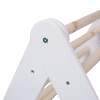 MeowBaby White Ladder House Pink Cover – white house frame without cover assembled | Nestling