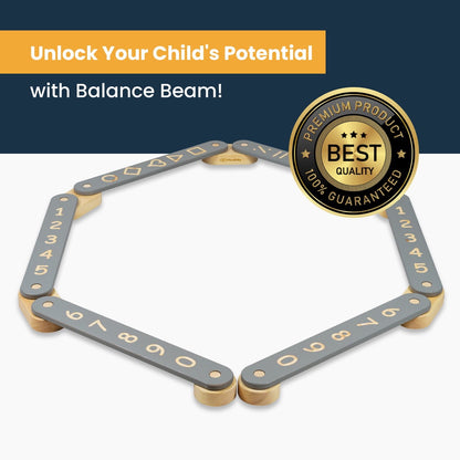 MeowBaby Wooden Balance Beam 4-Element Sensory Path – various configurations layout options | Nestling
