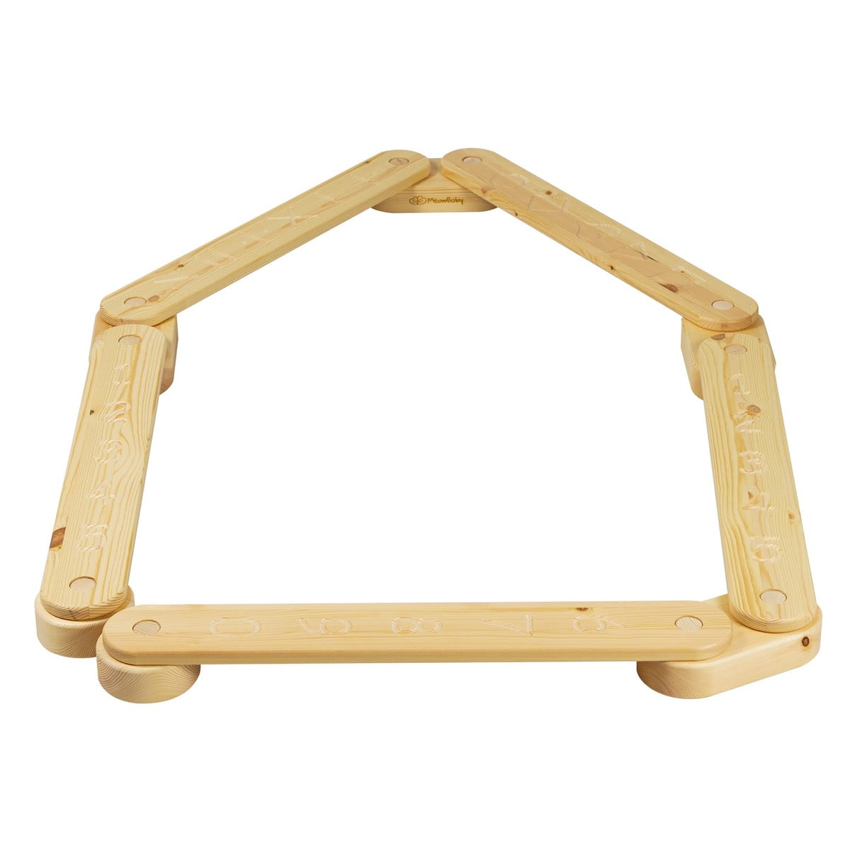 MeowBaby Wooden Balance Beam Sensory Path for Kids – children using balance beam sensory activity | Nestling