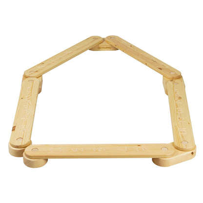 MeowBaby Wooden Balance Beam Sensory Path for Kids – children using balance beam sensory activity | Nestling