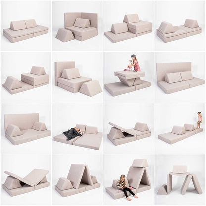 Monboxy Activity Play Mattress Set Beige – Nestling