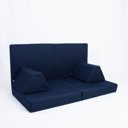 Monboxy Activity Play Mattress Set – Navy Blue foldable play sofa for children | Nestling