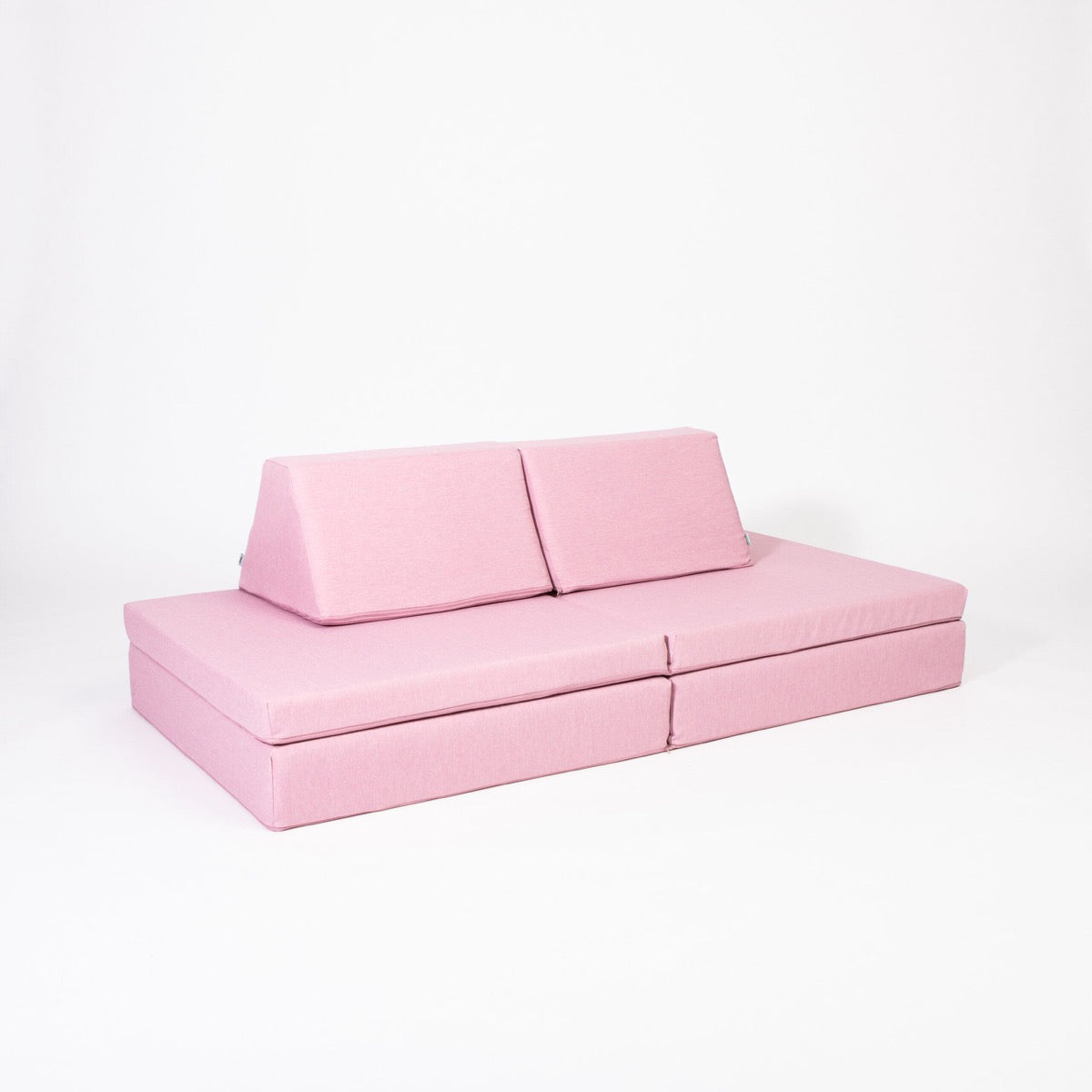 Monboxy Activity Play Mattress Set Pink Foam Sofa – pink colour swatch label circle | Nestling