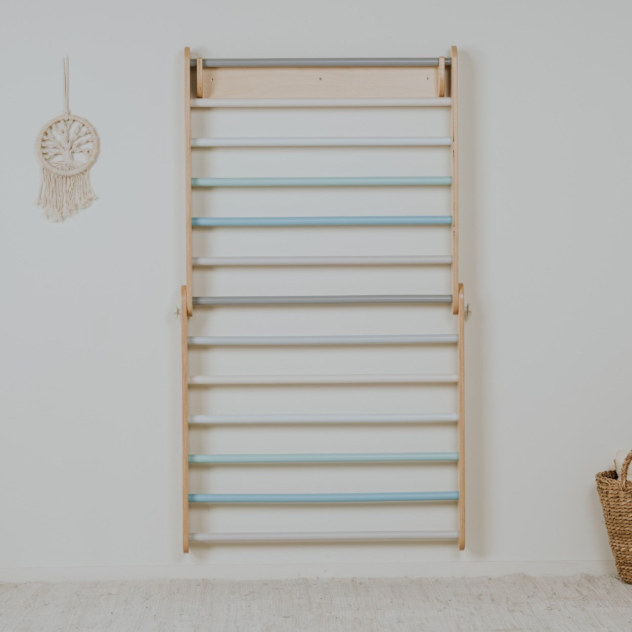 leg&go Pikler Triangle Climber with Swedish Wall – Pastel | Nestling