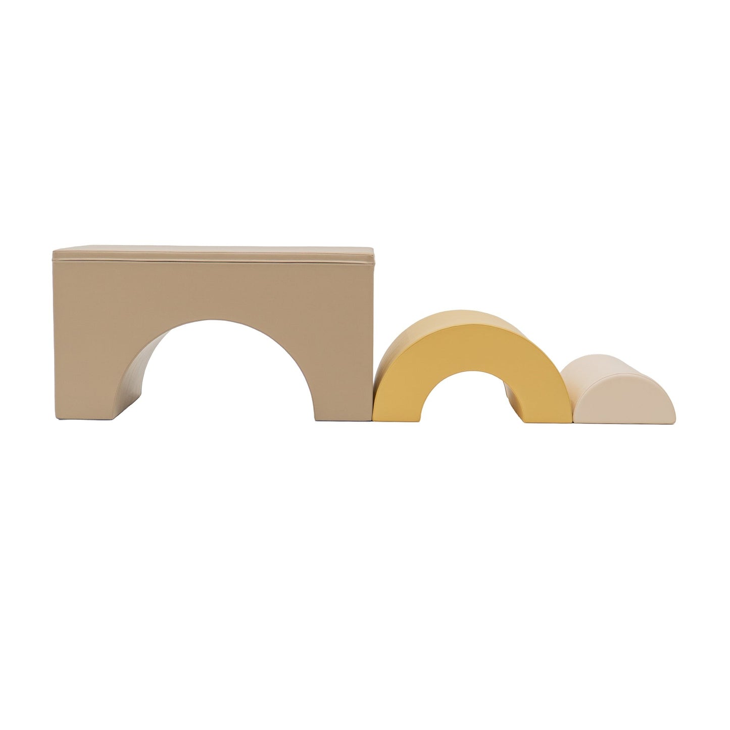 IGLU Rainbow Bridge Soft Play Set – Beige & Honey | Nestling