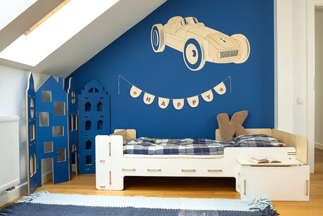 Decorațiune din lemn pentru perete - Mașinuță Retro