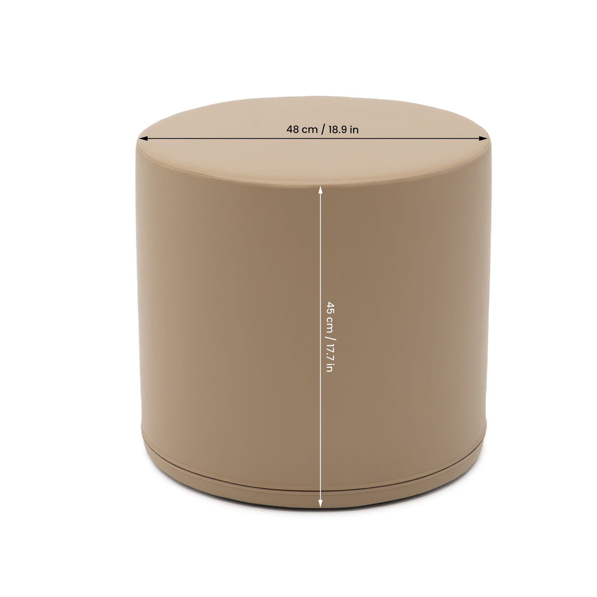 IGLU Large Play Pouf Cylinder – Beige | Nestling
