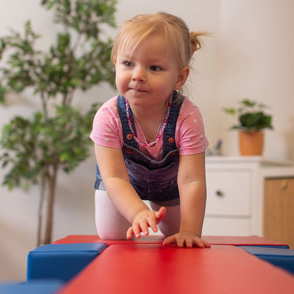 IGLU Soft Play Activity Set Balance Bridge – Blue & Red | Nestling