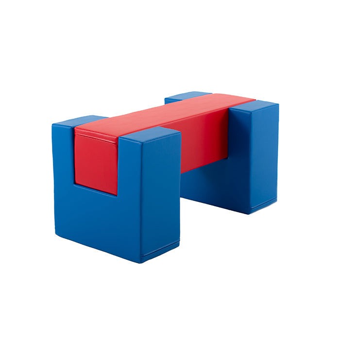 IGLU Soft Play Activity Set Balance Bridge – Blue & Red | Nestling